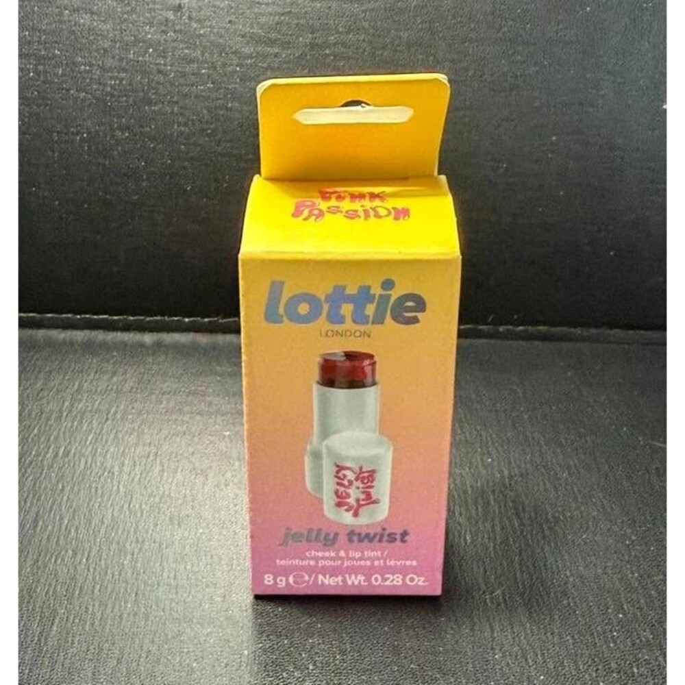 Lottie London Jelly Twist Pink Passion Lip Stain Cheek & Lip Tint 0.28 oz